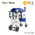 Topmedi Aluminum Lightweight Portable Airplane Transport Wheelchair